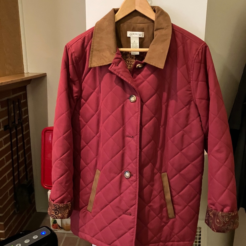 Orvis quilted jacket, size medium